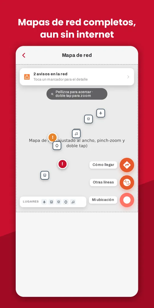 Captura de la app Metro - Metrobús México
